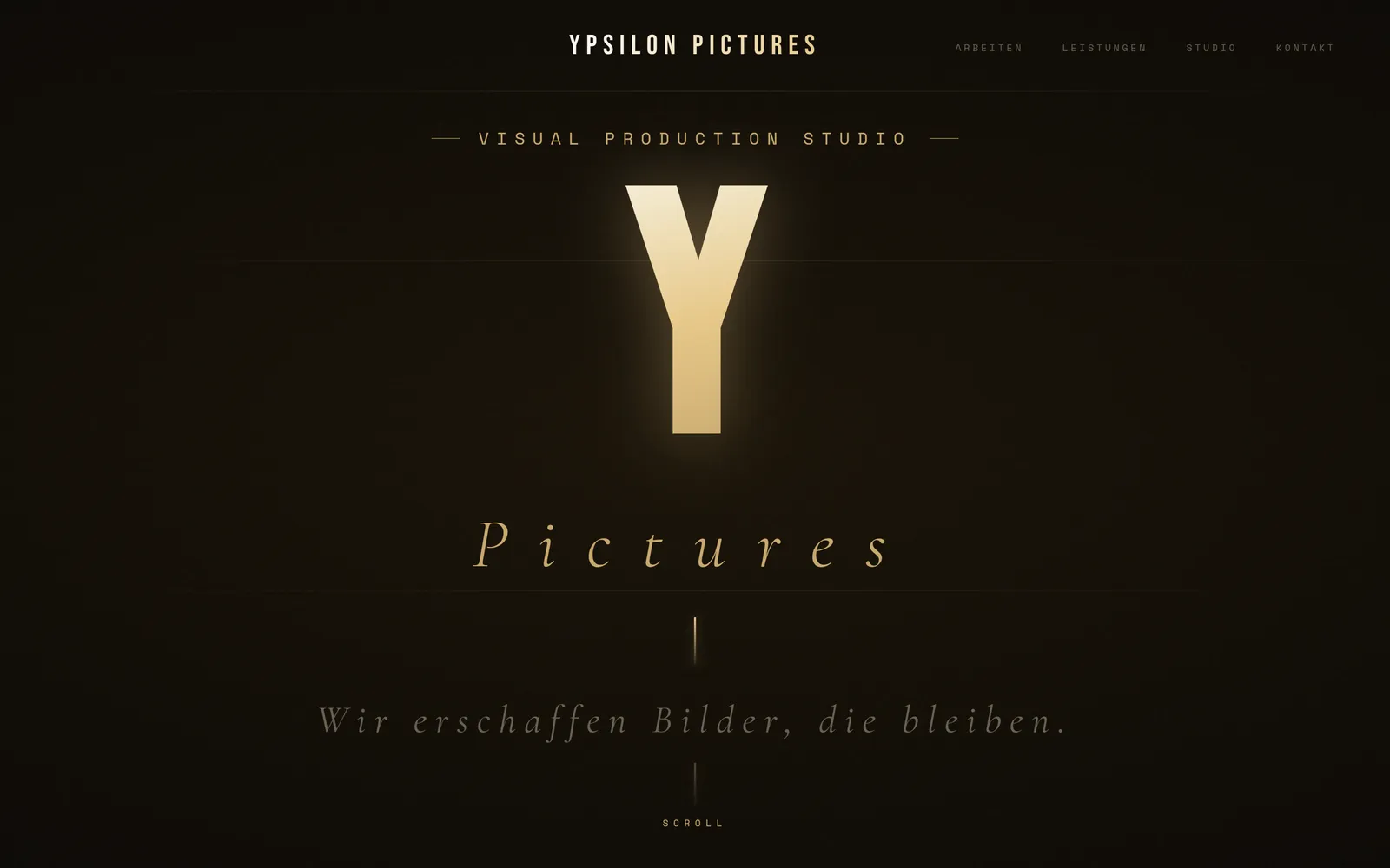 Webseite von Ypsilon Pictures, gebaut von openTS
